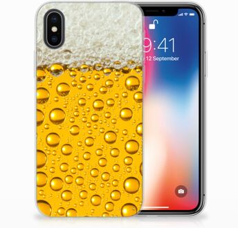 B2Ctelecom iPhone X Uniek TPU Hoesje Bier