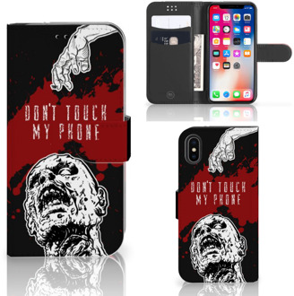 B2Ctelecom iPhone X | Xs Bookcase Design Zombie Blood