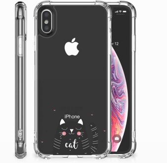 B2Ctelecom iPhone X | Xs Hoesje Design Cat Good Day