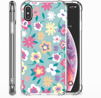 B2Ctelecom iPhone X | Xs Hoesje Design Flower Power