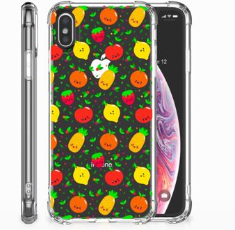 B2Ctelecom iPhone X | Xs Siliconen Hoesje Design Fruits