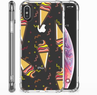 B2Ctelecom iPhone X | Xs Siliconen Hoesje Design Icecream