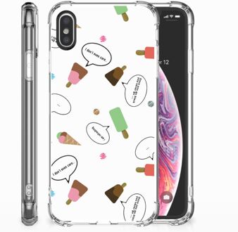 B2Ctelecom iPhone X | Xs Siliconen Hoesje Design IJsjes