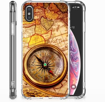 B2Ctelecom iPhone X | Xs Siliconen Hoesje Design Kompas