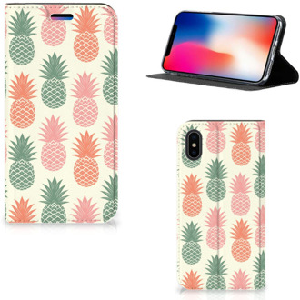 B2Ctelecom iPhone X | Xs Standcase Hoesje Design Ananas