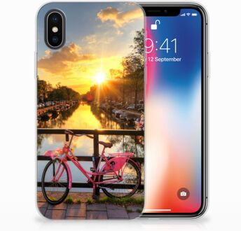 B2Ctelecom iPhone X | Xs TPU Hoesje Amsterdamse Grachten