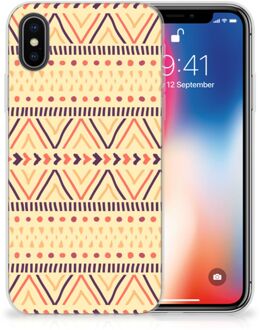 B2Ctelecom iPhone X | Xs TPU Hoesje Aztec Yellow