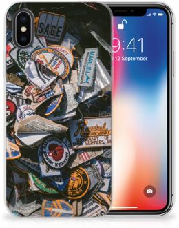 B2Ctelecom iPhone X | Xs TPU Hoesje Badges