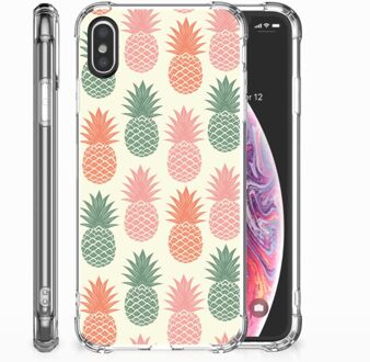 B2Ctelecom iPhone X | Xs TPU Hoesje Design Ananas