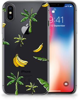 B2Ctelecom iPhone X | Xs TPU-siliconen Hoesje Design Banana Tree