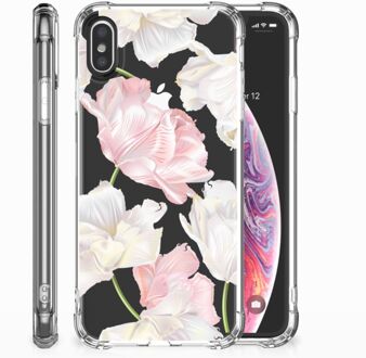 B2Ctelecom iPhone X | Xs TPU-Siliconen Hoesje Design Lovely Flowers