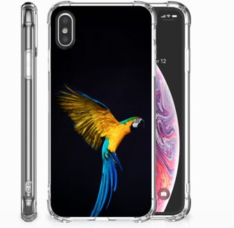 B2Ctelecom iPhone X | Xs TPU-Siliconen Hoesje Design Papegaai