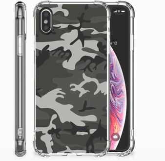 B2Ctelecom iPhone X | Xs Uniek TPU Hoesje Army Light