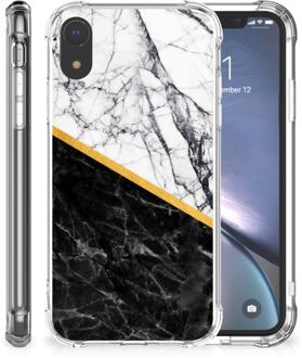 B2Ctelecom iPhone Xr Back Case Marble White Black