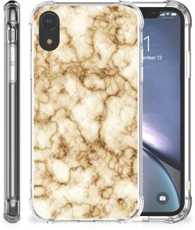 B2Ctelecom iPhone Xr Back Case Marmer Goud