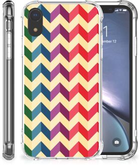 B2Ctelecom iPhone Xr Back cover Hoesje Zigzag Color