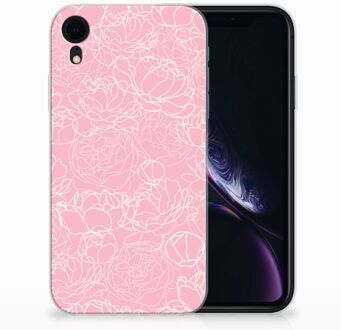 B2Ctelecom iPhone XR Backcase White Flowers