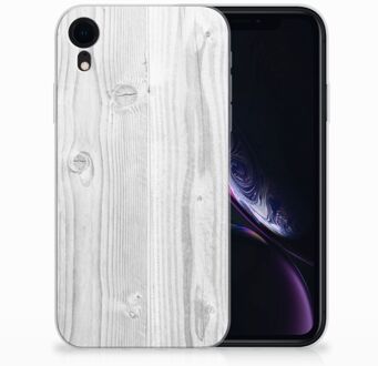 B2Ctelecom iPhone XR Backcase White Wood