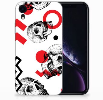 B2Ctelecom iPhone XR Backcover Hoesje Skull Red