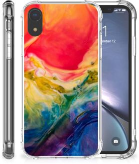 B2Ctelecom iPhone Xr Backcover Hoesje Watercolor Dark