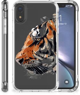 B2Ctelecom iPhone Xr Backcover Hoesje Watercolor Tiger