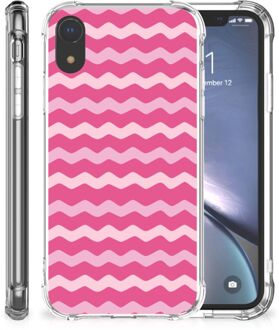 B2Ctelecom iPhone Xr Backcover Hoesje Waves Pink