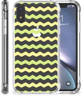 B2Ctelecom iPhone Xr Backcover Hoesje Waves Yellow