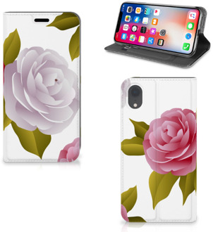 B2Ctelecom iPhone XR Book cover met magneetsluiting Roses