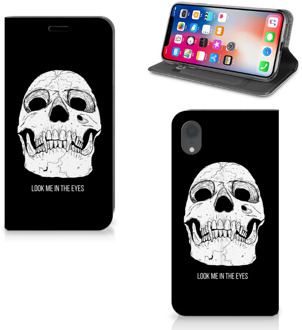 B2Ctelecom iPhone XR Book cover met magneetsluiting Skull Eyes