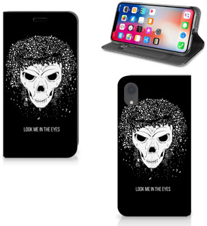 B2Ctelecom iPhone XR Book cover met magneetsluiting Skull Hair