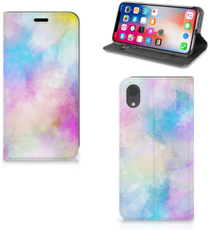 B2Ctelecom iPhone XR Bookcase met magneetsluiting Watercolor Light