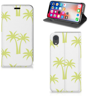 B2Ctelecom iPhone XR Bookcover met magneetsluiting Palmtrees