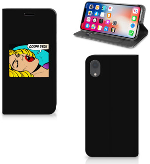 B2Ctelecom iPhone XR Bookcover met magneetsluiting Popart Oh Yes