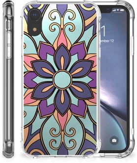 B2Ctelecom iPhone XR Case Anti-shock Purple Flower