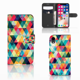 B2Ctelecom iPhone XR Flipcase Geruit