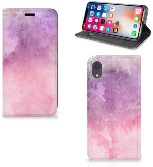 B2Ctelecom iPhone Xr Flipcover Pink Purple Paint