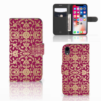 B2Ctelecom iPhone Xr hoesje Design Barok Pink