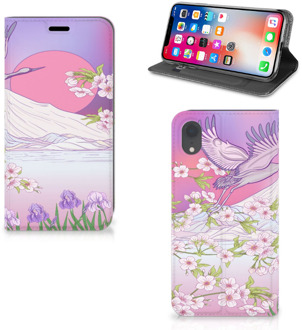 B2Ctelecom iPhone XR Hoesje met magneetsluiting Bird Flying