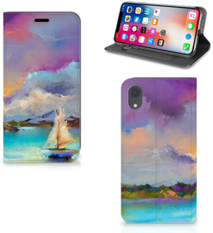 B2Ctelecom iPhone XR Hoesje met magneetsluiting Boat