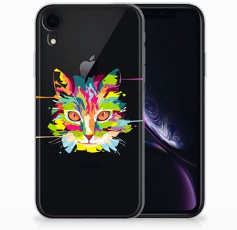 B2Ctelecom iPhone XR Silicone Back Cover  Cat Color