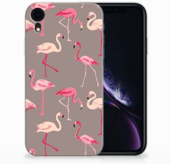 B2Ctelecom iPhone XR Silicone Back Cover  Flamingo