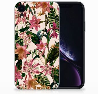 B2Ctelecom iPhone XR Silicone Back Cover  Flowers