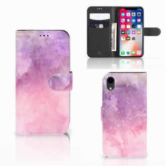 B2Ctelecom iPhone Xr Stand Case Pink Purple Paint