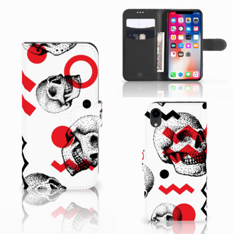 B2Ctelecom iPhone Xr Stand Case Skull Red