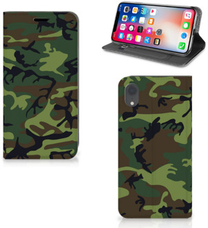 B2Ctelecom iPhone Xr Standcase Hoesje Design Army Dark