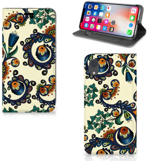 B2Ctelecom iPhone Xr Standcase Hoesje Design Barok Flower