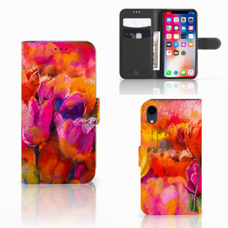 B2Ctelecom iPhone Xr Standcase Tulpen