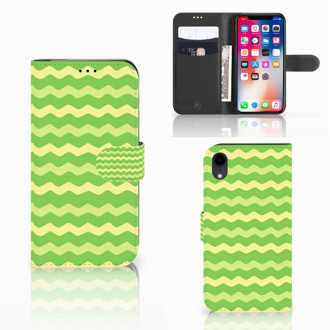 B2Ctelecom iPhone Xr Standcase Waves Green