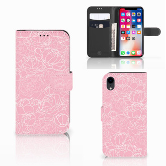 B2Ctelecom iPhone Xr Standcase White Flowers