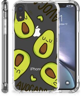 B2Ctelecom iPhone XR Stevige Bumper Hoesje Avocado Singing